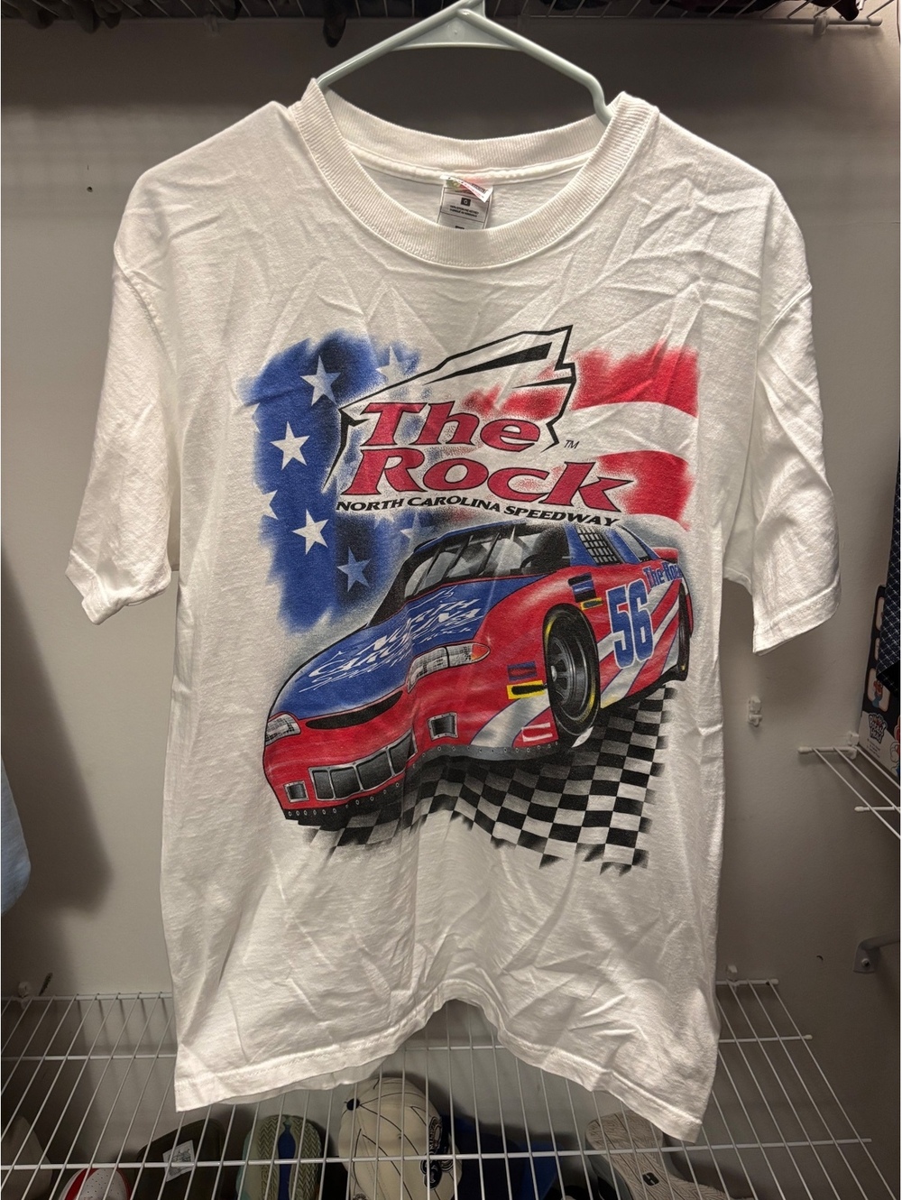 The Rock North Carolina Speedway American Muscle Graphic TSh